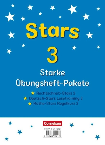 Buchcover und Innenansicht für das Buch: STARS - starke Übungshefte - 3. Schuljahr - Übungshefte im Paket mit Lösungen