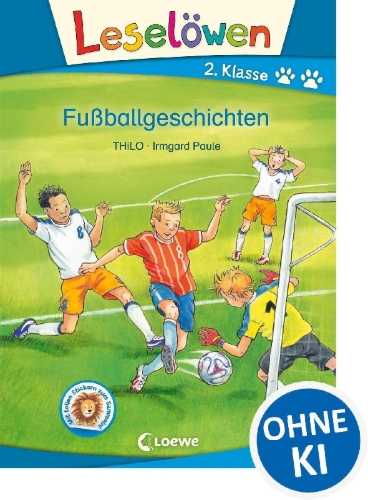 Buchcover und Innenansicht für das Buch: Leselöwen 2. Klasse - Fußballgeschichten