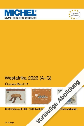 Buchcover und Innenansicht für das Buch: Westafrika 2026 Band 1 A-G