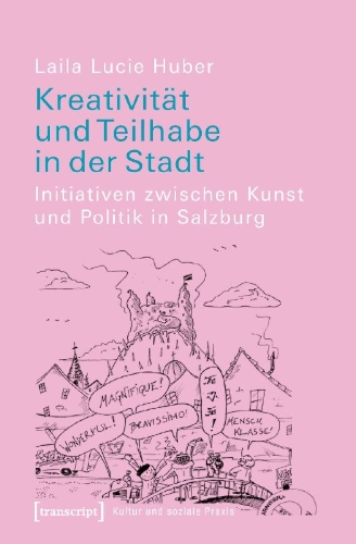 Buchcover und Innenansicht für das Buch: Kreativität und Teilhabe in der Stadt