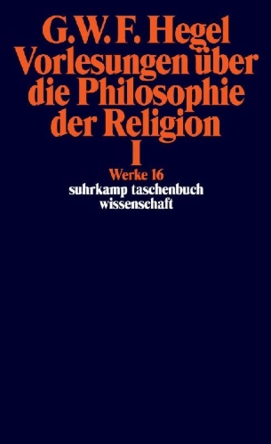Buchcover und Innenansicht für das Buch: Vorlesungen über die Philosophie der Religion I