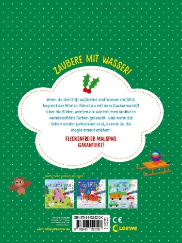 Buchcover und Innenansicht für das Buch: Mes Dessins Magiques - Hiver