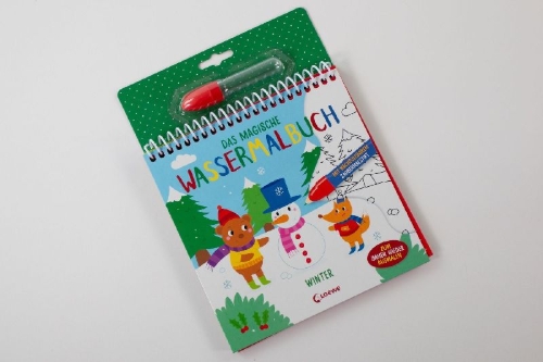 Buchcover und Innenansicht für das Buch: Mes Dessins Magiques - Hiver