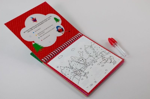 Buchcover und Innenansicht für das Buch: Mes Dessins Magiques - Hiver