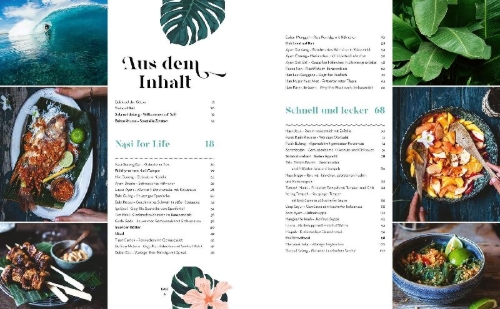 Buchcover und Innenansicht für das Buch: Bali - Das Kochbuch