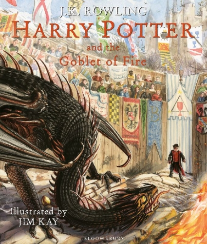 Buchcover und Innenansicht für das Buch: Harry Potter 4 und der Feuerkelch