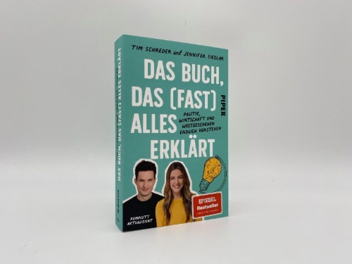 Buchcover und Innenansicht für das Buch: Das Buch, das (fast) alles erklärt