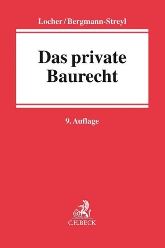 Buchcover und Innenansicht für das Buch: Das private Baurecht