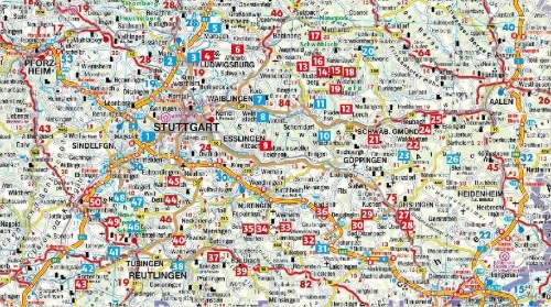 Buchcover und Innenansicht für das Buch: ROTHER Wanderführer Rund um Stuttgart