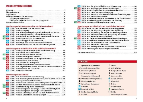 Buchcover und Innenansicht für das Buch: ROTHER Wanderführer Rund um Stuttgart