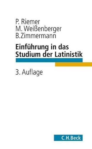 Buchcover und Innenansicht für das Buch: Einführung in das Studium der Latinistik