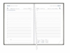 Buchcover und Innenansicht für das Buch: Tages-Cheftimer A5, schwarz 2027
