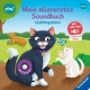 Buchcover und Innenansicht für das Buch: Play+ Mein allererstes Soundbuch Lieblingstiere - ab 12 Monate