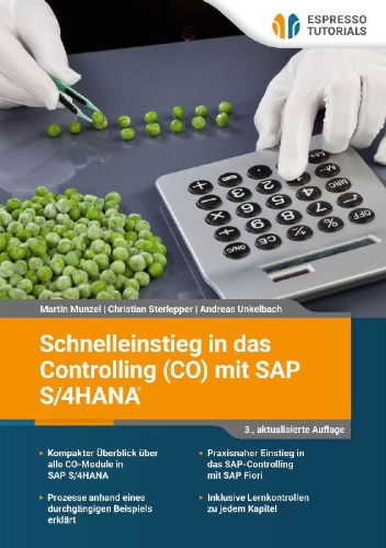 Buchcover und Innenansicht für das Buch: Schnelleinstieg in das Controlling (CO) mit SAP S/4HANA
