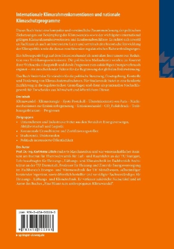 Buchcover und Innenansicht für das Buch: Internationale Klimarahmenkonventionen und nationale Klimaschutzprogramme