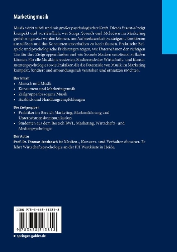 Buchcover und Innenansicht für das Buch: Marketingmusik