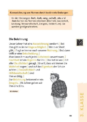 Buchcover und Innenansicht für das Buch: 150 Diktate 2. bis 4. Klasse: Regeln und Texte zum Üben