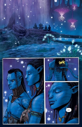 Buchcover und Innenansicht für das Buch: Avatar: Tsu'tey's Path