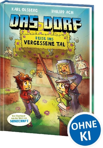Buchcover und Innenansicht für das Buch: Das Dorf (Band 8) - Reise ins vergessene Tal