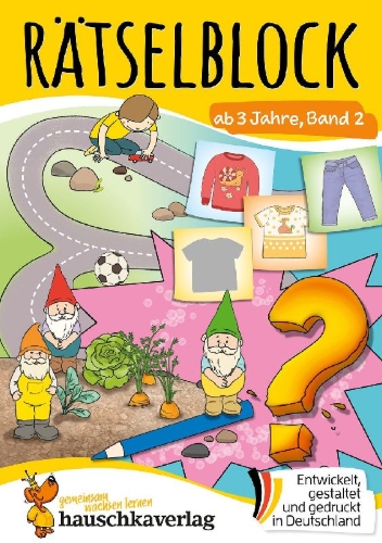 Buchcover und Innenansicht für das Buch: Rätselblock ab 3 Jahre, Band 2