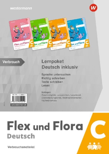Buchcover und Innenansicht für das Buch: Flex und Flora - Deutsch inklusiv. Paket C