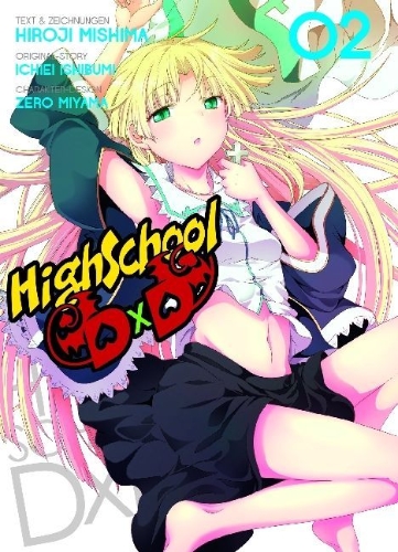 Buchcover und Innenansicht für das Buch: HighSchool DxD 02
