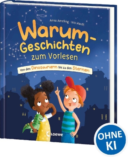 Buchcover und Innenansicht für das Buch: Warum-Geschichten zum Vorlesen