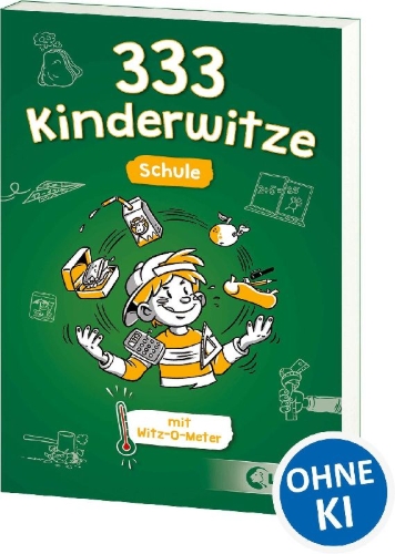 Buchcover und Innenansicht für das Buch: 333 Kinderwitze - Schule