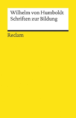 Buchcover und Innenansicht für das Buch: Schriften zur Bildung
