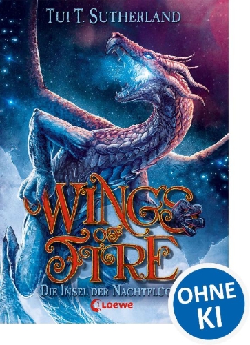 Buchcover und Innenansicht für das Buch: Wings of Fire - Die Insel der Nachtflügler