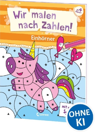 Buchcover und Innenansicht für das Buch: Mes Coloriages Magiques - Les Licornes