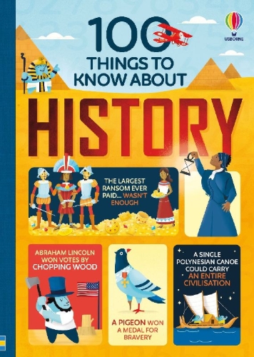 Buchcover und Innenansicht für das Buch: 100 things to know about History