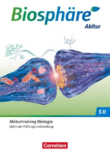 Buchcover und Innenansicht für das Buch: Biosphäre Sekundarstufe II - 2.0 - Allgemeine Ausgabe. Gesamtband - Prüfungstraining