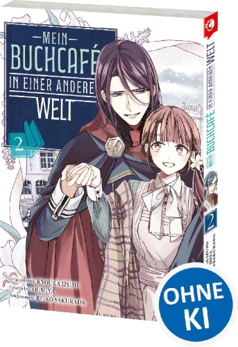 Buchcover und Innenansicht für das Buch: ISEKAI NI KYUSEISHU TOSHITE YOBAREMASHITAGA, ARASA NIWA MURI NANODE, HISSORI BOOKCAFE HAJIMEMASHITA.