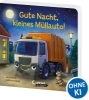 Buchcover und Innenansicht für das Buch: Gute Nacht, kleines Müllauto!