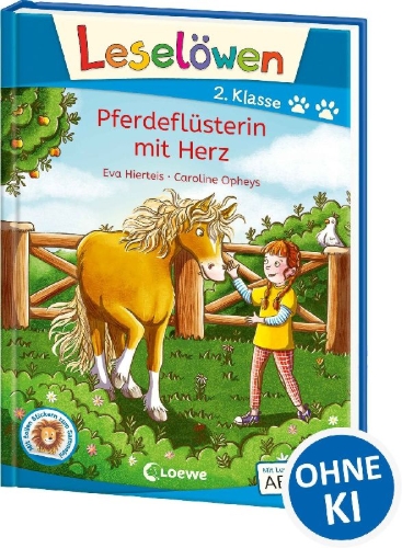 Buchcover und Innenansicht für das Buch: Leselöwen 2. Klasse - Pferdeflüsterin mit Herz