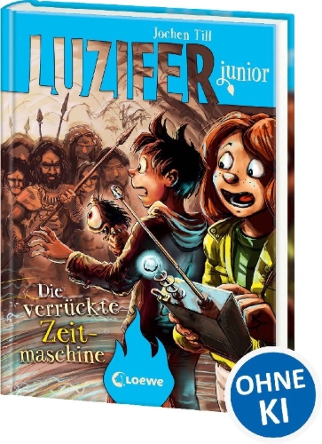 Buchcover und Innenansicht für das Buch: Luzifer junior (Band 10) - Die verrückte Zeitmaschine