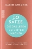 Buchcover und Innenansicht für das Buch: 50 Sätze, die das Leben leichter machen