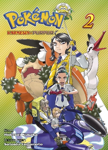 Buchcover und Innenansicht für das Buch: Pokémon Karmesin und Purpur 02