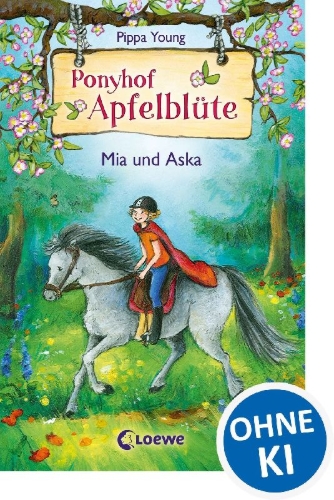 Buchcover und Innenansicht für das Buch: Ponyhof Apfelblüte 05. Mia und Aska