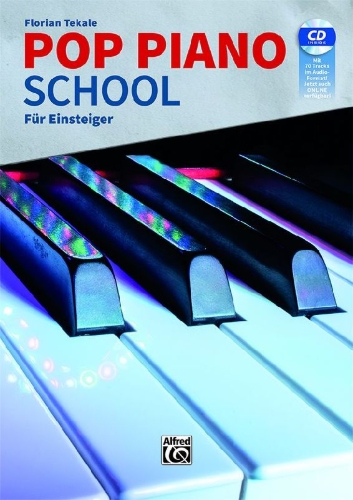 Buchcover und Innenansicht für das Buch: Pop Piano School