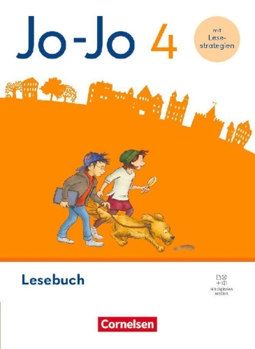 Buchcover und Innenansicht für das Buch: Jo-Jo Lesebuch 4. Schuljahr - Allgemeine Ausgabe 2024 - Lesebuch mit Lesestrategien-Karte, Lernspurenheft und