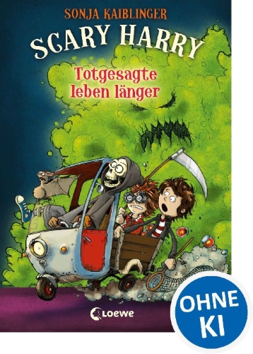 Buchcover und Innenansicht für das Buch: Scary Harry - Totgesagte leben länger