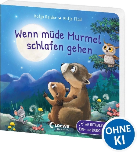 Buchcover und Innenansicht für das Buch: Wenn müde Murmel schlafen gehen
