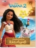 Buchcover und Innenansicht für das Buch: Disney Vaiana 2: Zauberhafter Rätselspaß - Mit Stickern!