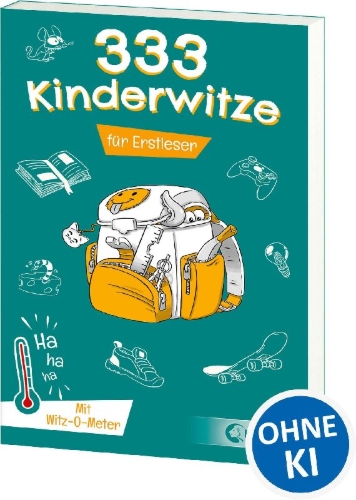 Buchcover und Innenansicht für das Buch: 333 Kinderwitze - Für Erstleser