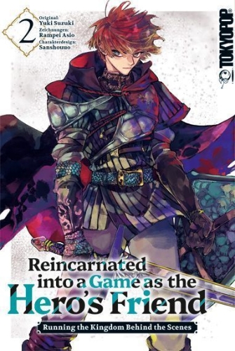 Buchcover und Innenansicht für das Buch: Reincarnated into a Game as the Hero's Friend 02
