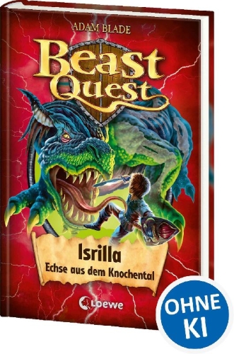 Buchcover und Innenansicht für das Buch: Beast Quest (Band 69) - Isrilla, Echse aus dem Knochental