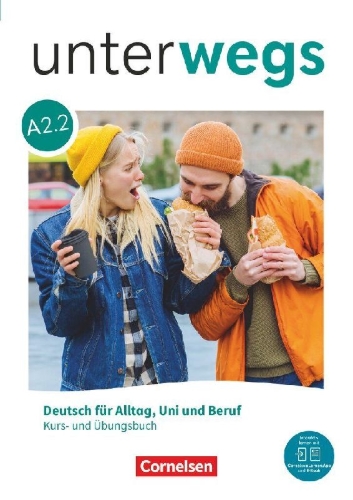 Buchcover und Innenansicht für das Buch: Unterwegs A2 - Teilband 2 - Allgemeine Ausgabe - Kurs- und Übungsbuch inkl. E-Book und digitalen Medien