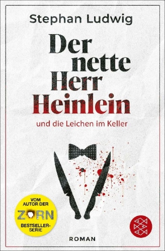 Buchcover und Innenansicht für das Buch: Der nette Herr Heinlein und die Leichen im Keller